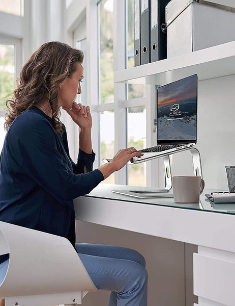 Laptop Stand Aluminum Ergonomic Laptops Elevator Carousel 2