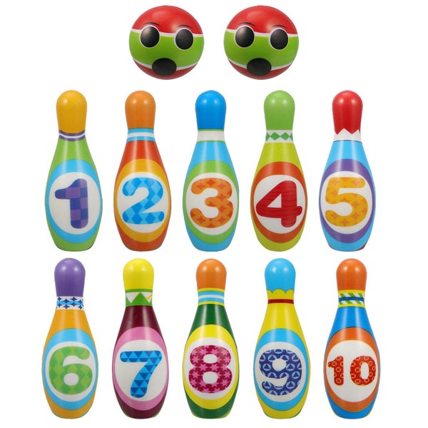 1 Set Children Bowling Toy Bowling Game Toy Number Cognition Educational Toy Carousel 1