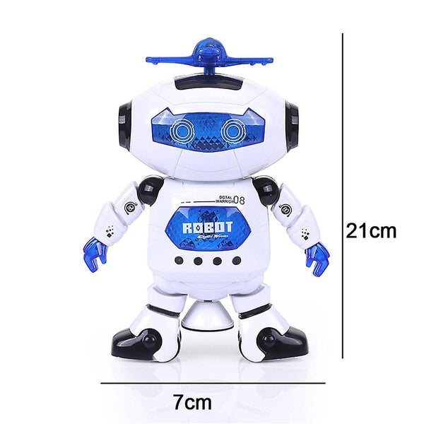 360 Body Spinning Dancing Robot Toy With Led Lights Flashing And Music Electro Carousel 2