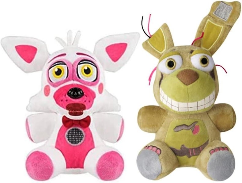 5 Nights Plushies: Freddy Bonnie Springtrap Plush Toy Fnaf Stuffed Animal Gift Carousel 1