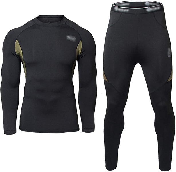 Men's Winter Thermal Underwear Set Warm Long Johns Pants Sport Suits Carousel 1