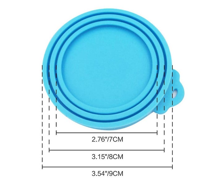 3 Pack Pet Food Can Covers Lids Universal Bpa Free & Dishwasher Safe/silicone Carousel 2