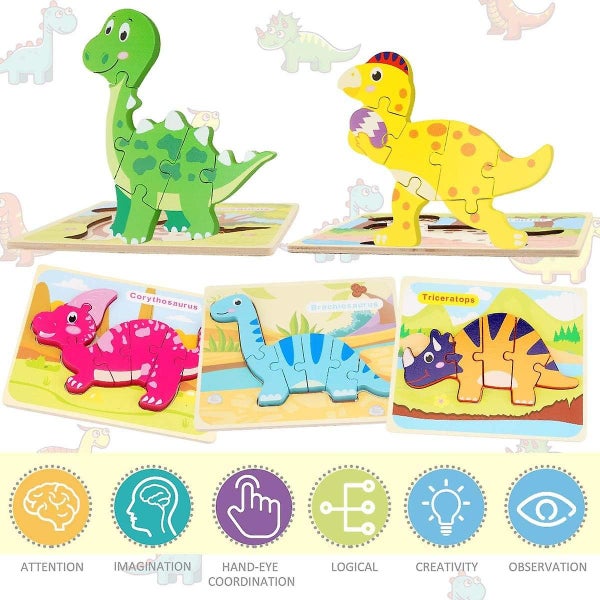 Wooden Toddler Puzzles For Kids 1 2 3 4 Years Old Educational Toys Gift For Bo Carousel 4