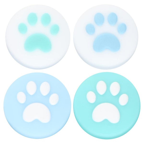 4pcs Silicone Joystick Protective Cat Paw Joystick Grip Button Caps Cover Skin Carousel 1