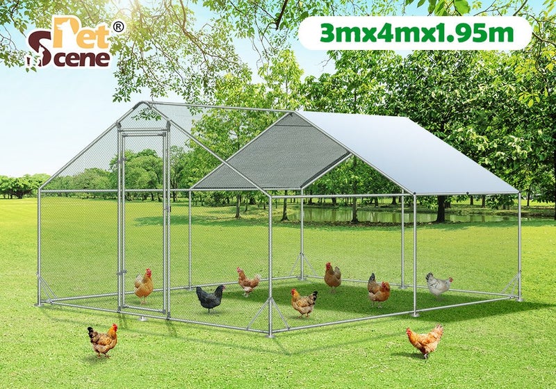Outdoor Chicken Run - 300x400x195cm Carousel 1