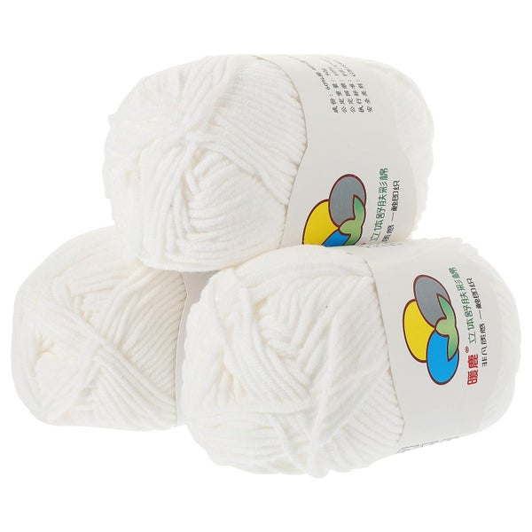 3 Rolls Of Crochet Cotton Yarn Decorative Yarn For Crocheting Knitting Cotton Carousel 1