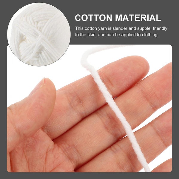 3 Rolls Of Crochet Cotton Yarn Decorative Yarn For Crocheting Knitting Cotton Carousel 2