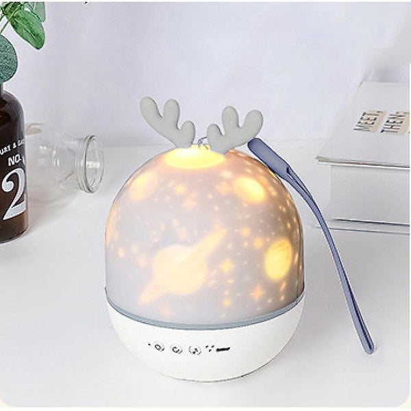 360 Rotatable Led Music Night Light Starry Sky Projector With 6 Projection Fil Carousel 1