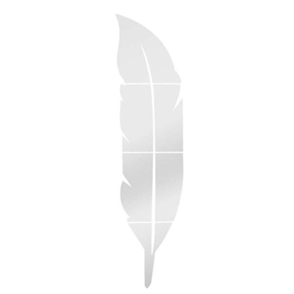 Feather Wall Mirror 3d Acrylic Mirror Feather Wall Stickers Modern Home Decor Carousel 2