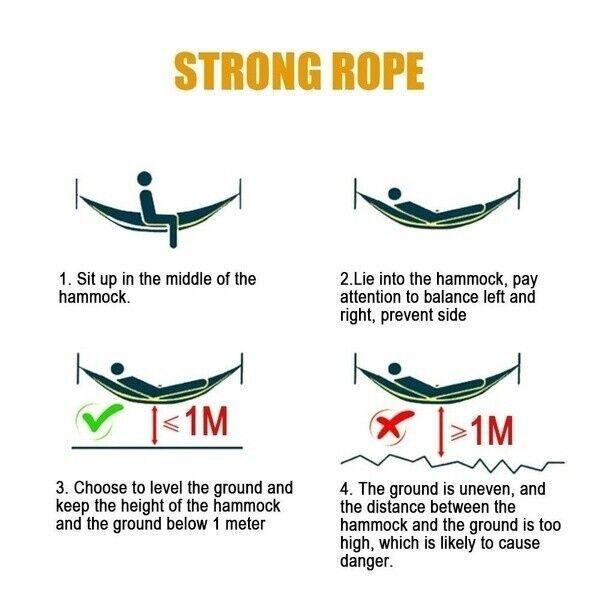 2 Person Hammock With Mosquito Net For Camping Tent Hanging Bed Travel Blue Carousel 10