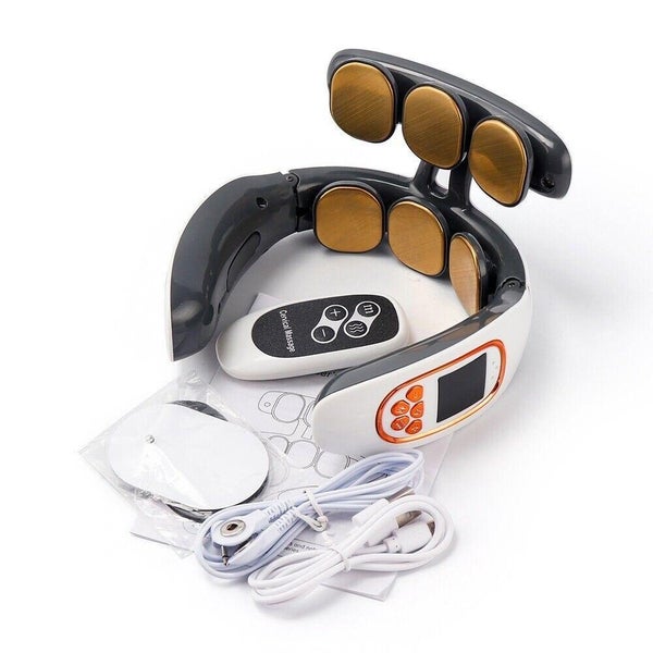 Electric Cervical Neck Massager 6-head Body Shoulder Neck Relax Massage Machine Carousel 1