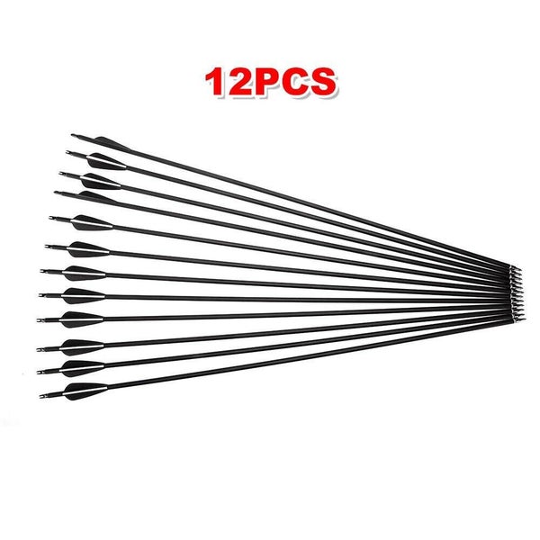 12pcs Musen Carbon Arrows 31 Inches Spine 500 For Compound & Recurve Bow Hunting Carousel 1