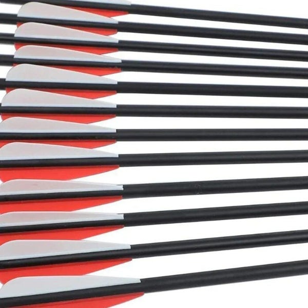 12pcs Musen Carbon Arrows 31 Inches Spine 500 For Compound & Recurve Bow Hunting Carousel 2
