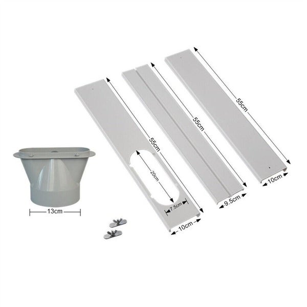13cm 3pc Window Adapter Tube Connector for Portable Air Conditioner Exhaust Hose Carousel 1
