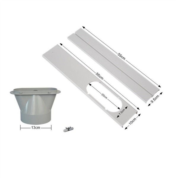 13cm 2pc Window Adapter Tube Connector for Portable Air Conditioner Exhaust Hose Carousel 1