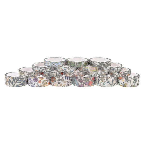 18 Rolls Japanese Accessories Washi Tape Crafts Japanese Washi Tape Floral Was Carousel 2