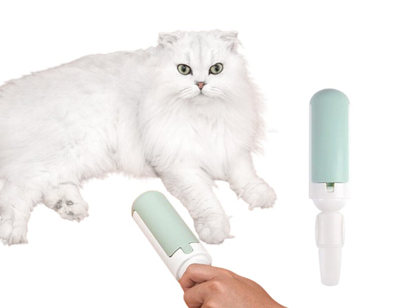 Pet Hair Remover Roller Self Cleaning Hair Remover White Carousel 1