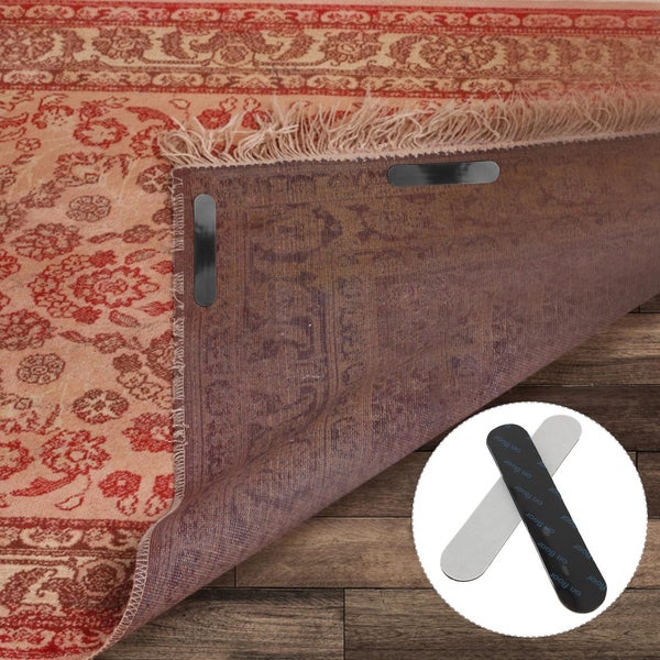 8 Pcs Non Skid Rug Carpet Protector Reusable Rug Stickers Reusable Rug Gripper Carousel 5