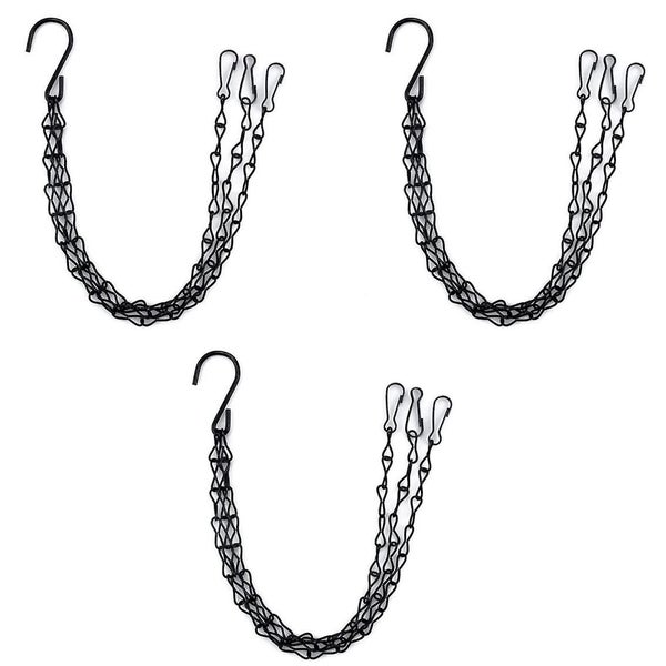 Hanging Basket Chains 3 Sets Of Metal Chains With Clips For Plants Birdcages A Carousel 2