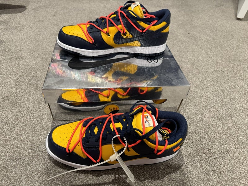 Off-White x Nike Dunk Low 'University Gold' size US 11.5 Carousel 2