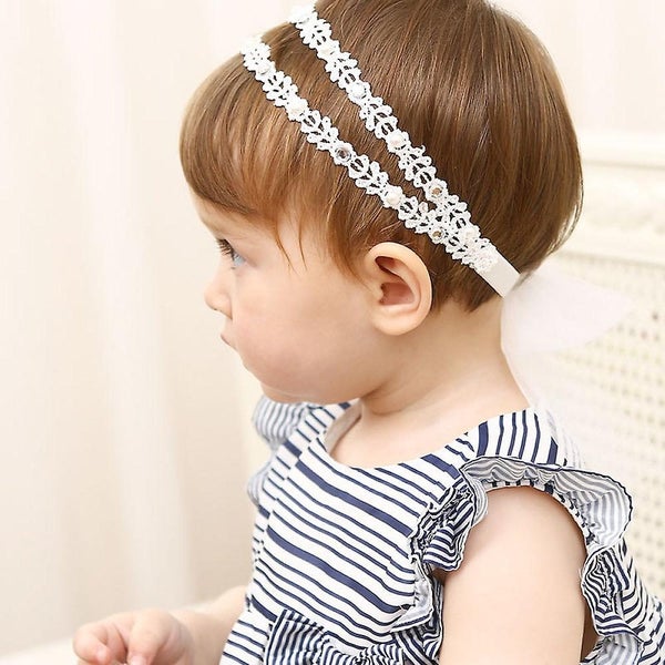 Baby Girl Super Elastic Headband Cotton Lace Toddler Headband Baby Soft Bandan Carousel 5
