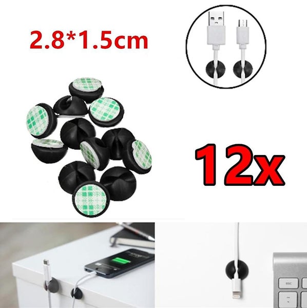 Cable Management Cable Clips Elastic Self-adhesive Cable Fastening Clips Carousel 4