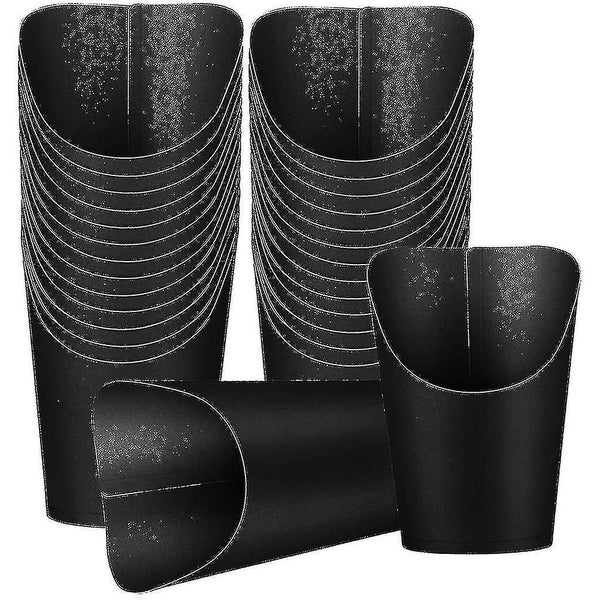 50pcs French Fries Cups Paper Charcuterie Cups Disposable Food Cups Multi-use Carousel 1