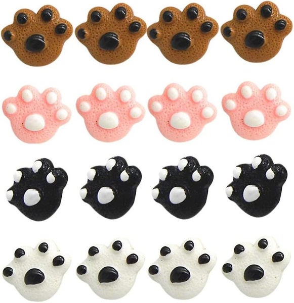 Paw Print Push Pins For Cork Boards 25-piece Thumb Tacks With Storage Box Deco Carousel 2