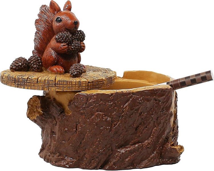 Outdoor Ashtrays For Cigarettes Cute Resin Animal Ashtray With Lid For Home An Carousel 1