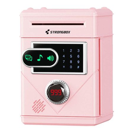 Electronic Piggy Bank for Kids, Money Saving Box for Kids Ages 5 to 13, Pink Carousel 1