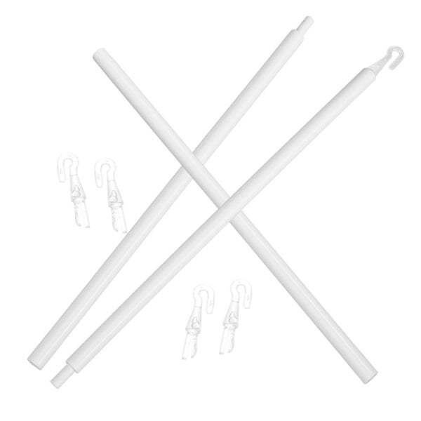 1 Set Of Detachable Blind Wand Vertical Blinds Replacement Blind Rod With Hook Carousel 2