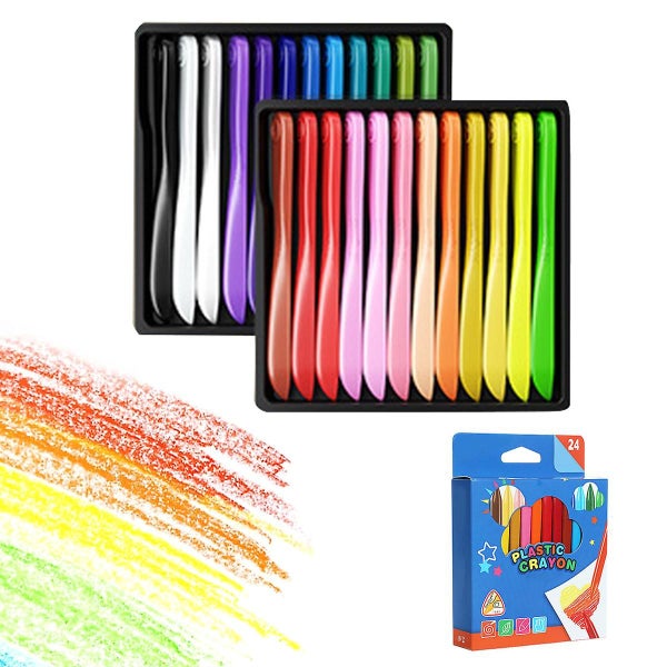 Triangular Crayons - Kids Organic Paints Painting Kit - No Dirty Hands - Gift F Carousel 1