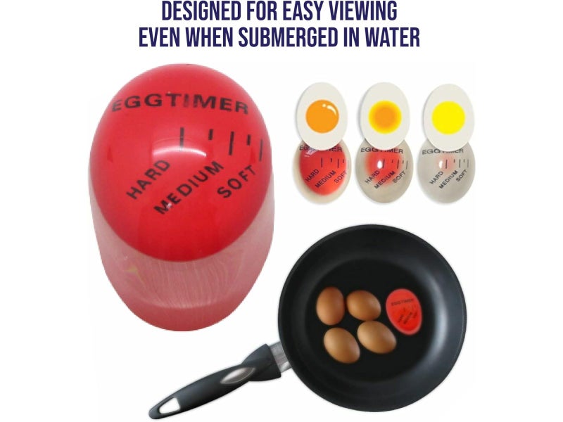 Egg Timer - Color Changing Indicator for Medium, Soft & Hard Boiled Eggs Carousel 2