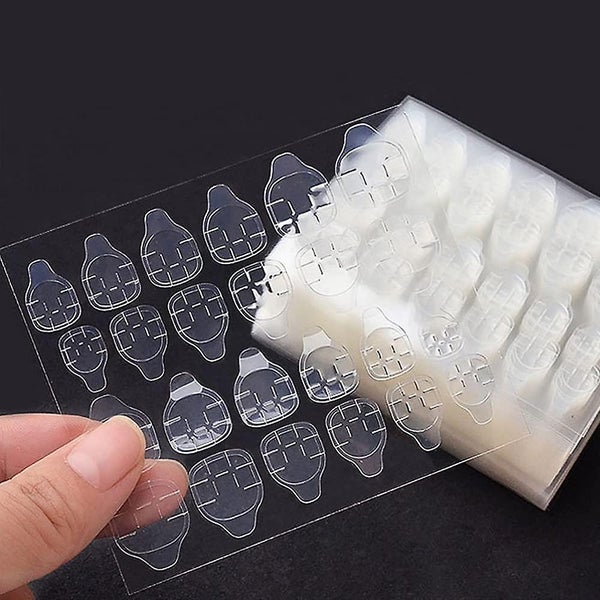 20 Sheets Nail Glue Stickers Double Side For Press On Nails Stickerswaterproof Carousel 1
