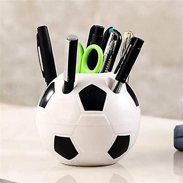 Football Pen Holder Multi-purpose Spherical Storage Tube Soccer Ball Pencil Ho Carousel 1