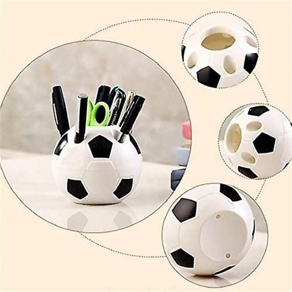 Football Pen Holder Multi-purpose Spherical Storage Tube Soccer Ball Pencil Ho Carousel 2