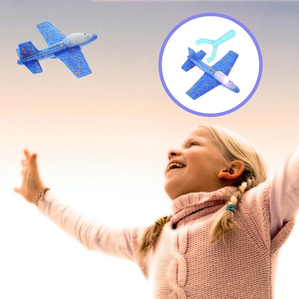 1pc Glider Plane Model Foams Airplane Plaything Funny Kids Flight Toy Carousel 2