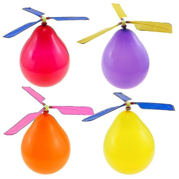 12 Pcs Kids Toys Diy Balloon Aircraft Balloon Aircraft Balloon Helicopter Ball Carousel 1