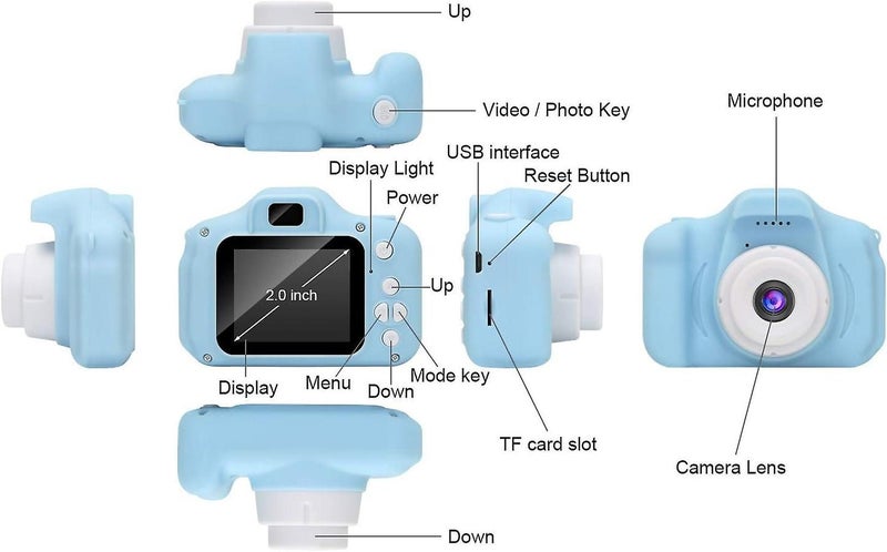 Mini Rechargeable Digital Camera Shockproof For 3-8 Years Kids Camera Carousel 5