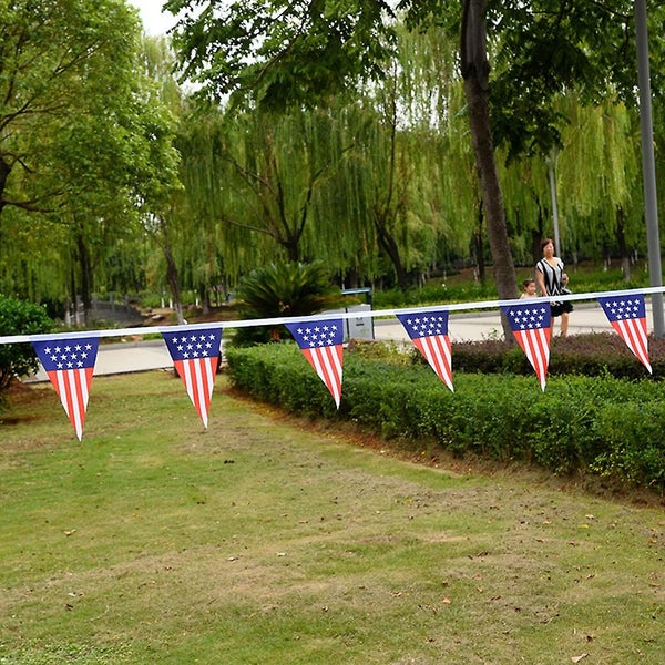 2 Pcs America Flag Usa Flag Banner Decoration National Flag Banner Embroidered Carousel 5