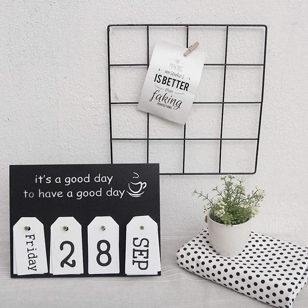 Card Perpetual Calendar Decoration Desktop Hanging Date Cards Ornament Carousel 5