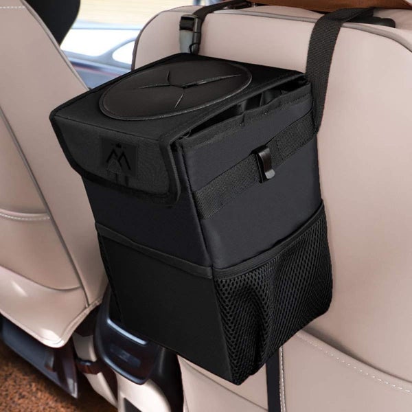 Hanging Car Trash Can Car Trash Can With Lid And Storage Bag 100% Sealed Car Tr Carousel 1