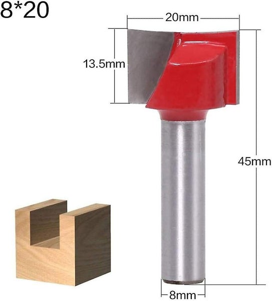 Woodworking Cutter Cleaning Bottom Router Ends 8mm Shank Flush Trim Hinge Mort Carousel 2