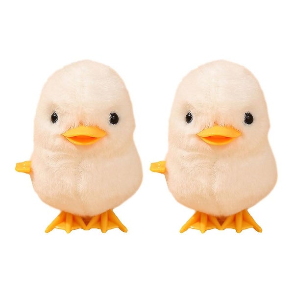 2pcs Simulation Plush Animal Wind Up Toys Kids Wind Up Playthings Kids Toys Carousel 1