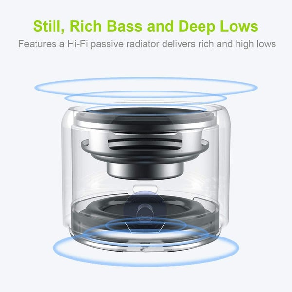 portable Bluetooth Speaker With Custom Bass Radiator, Brief Design, Ip67 Waterp Carousel 2