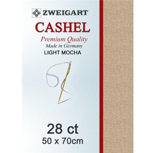Zweigart Cashel 28ct 50x70cm Light Mocha Carousel 1
