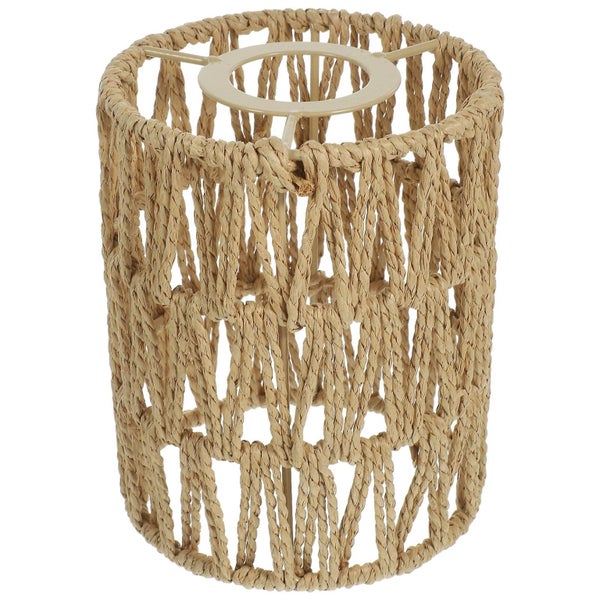Rattan Lamp Shade Boho Lamp Shade Replacement Woven Lampshade Cafe Lampshade Carousel 2