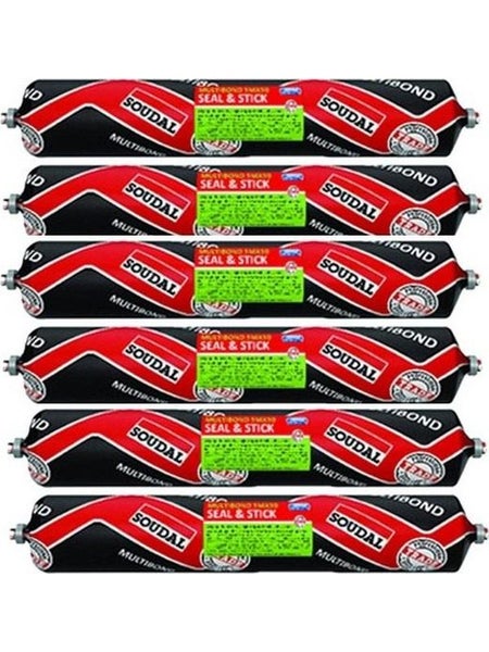 6 x Soudal Multibond SMX50 Seal and Stick Polymer Sealant White 600ml Carousel 1