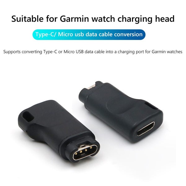 Micro USB/Type-C for Garmin Adapter for Garmin Fenix 7 7S 7X 6 6S Carousel 2