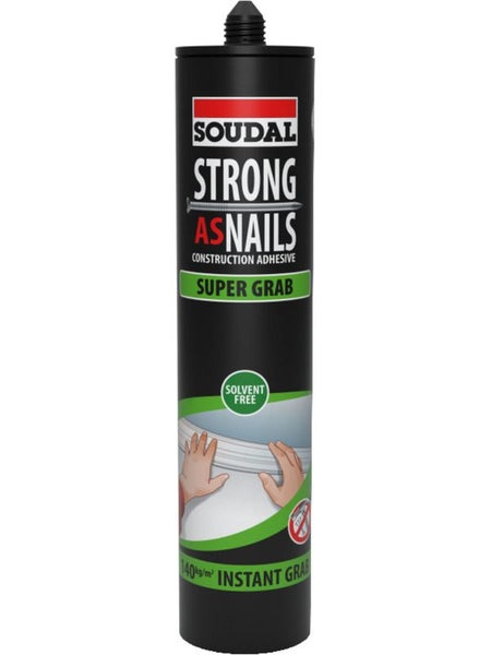 6 x Soudal Strong As Nails Super Grab High Performance Beige 350g Carousel 2